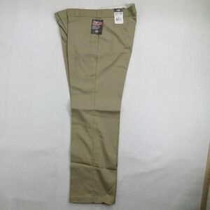 Dickies Women's Pants Size 16 Flex 774F Work Pant Khaki Straight Leg New DEFECT